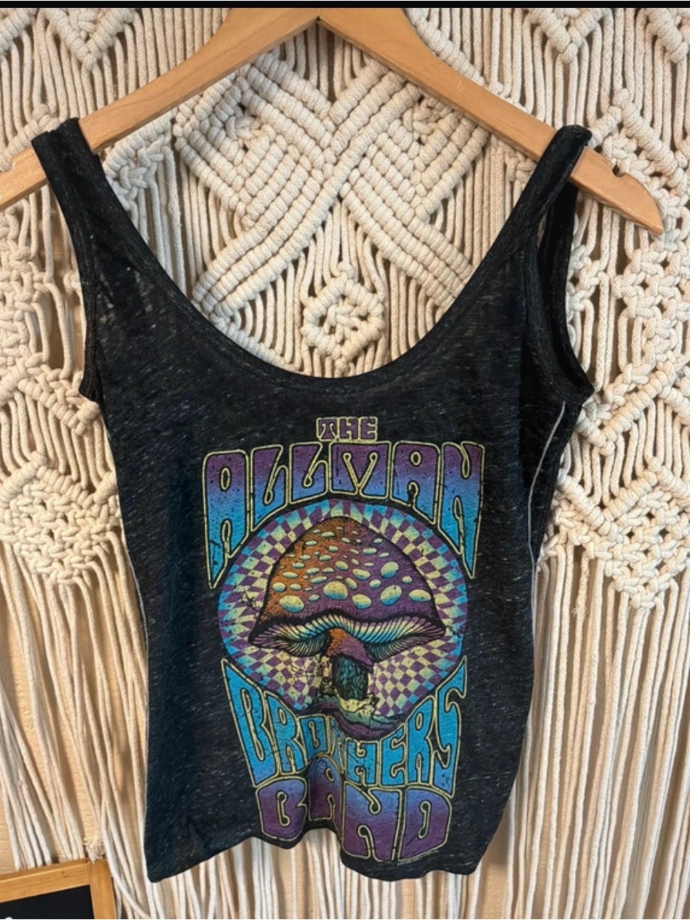 Official Trunk Ltd. The Allman Brothers Band Graphic Tank w/ knot back sz xs